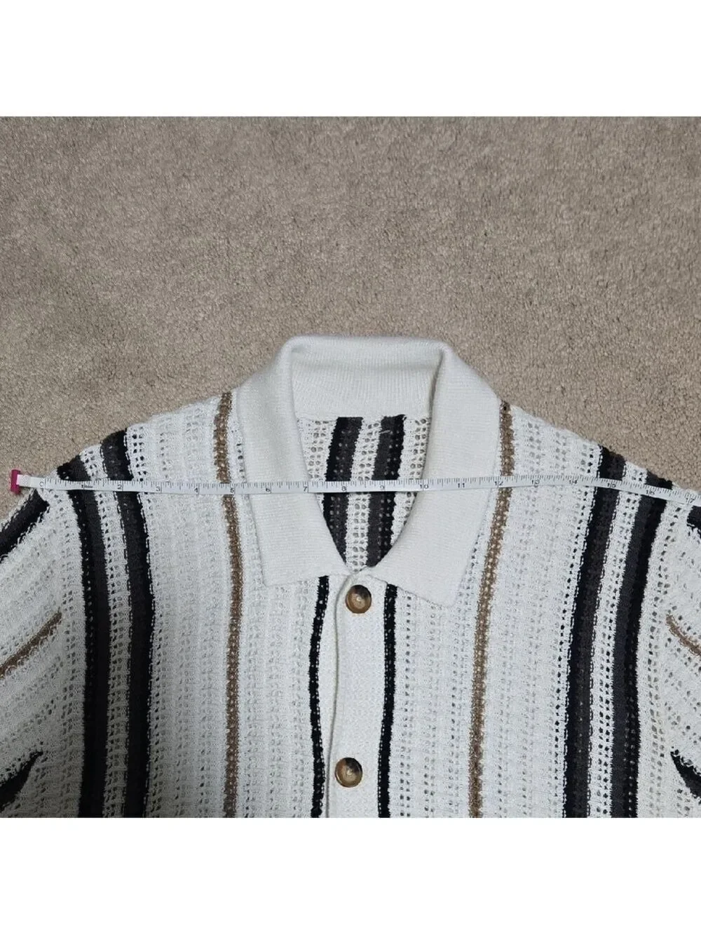 Striped Short Sleeve Men's Shirt